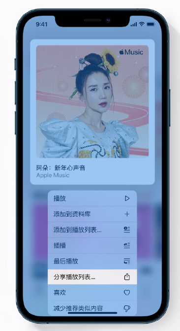 安庆苹果手机维修分享Apple Music 新增新年歌单，快来分享给好友 
